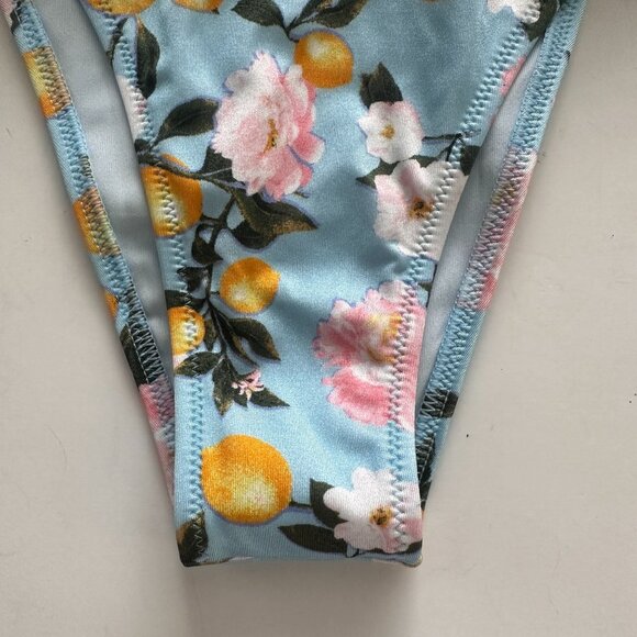 Victoria’s Secret Blue Lemon Ruffle One Shoulder Swim Top and Bottom Bikini CHEE - Picture 16 of 16